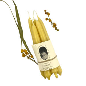 MIMOSA yellow ritual candle 15g 13cm (happiness and joy)