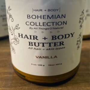 Hair + body butter vanilla