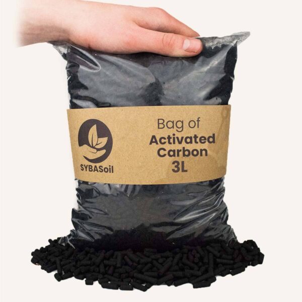 Activated carbon | 3L | Filters toxins | Potting soil