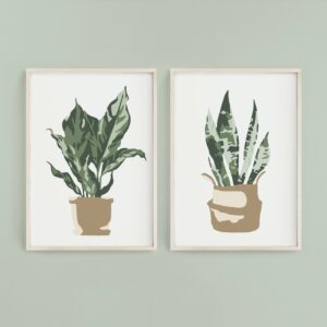 Potted Plants Paint-By-Numbers kit