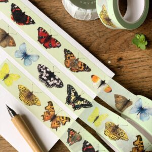 British Butterflies Washi Tape | Insect Entomology Butterfly