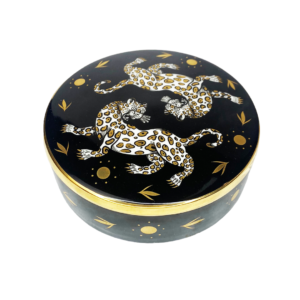 Leopard Horizon Ceramic Trinket Box