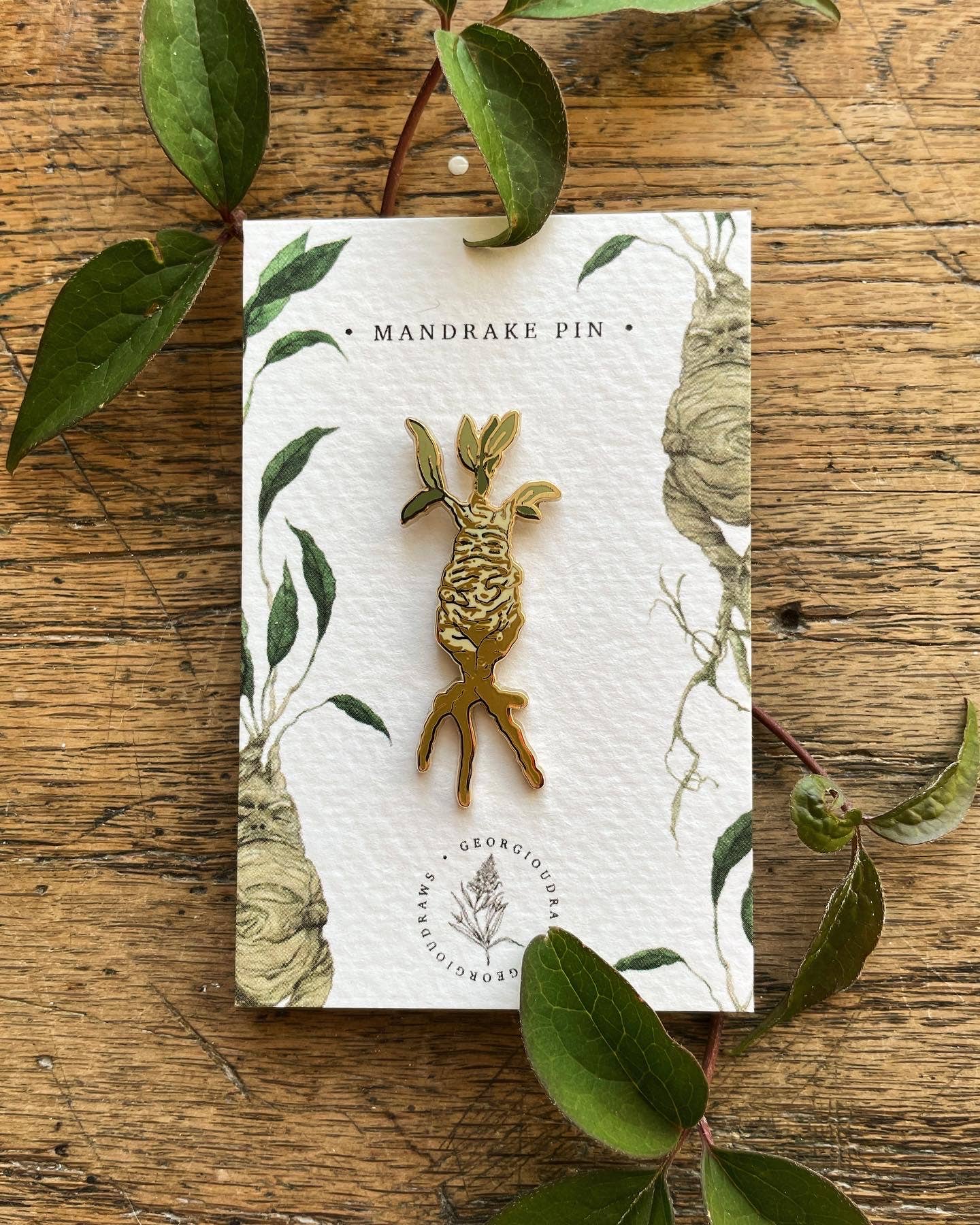 Mandrake Magical Herbology Enamel Pin Badge Mandrake Magical Herbology Enamel Pin Badge