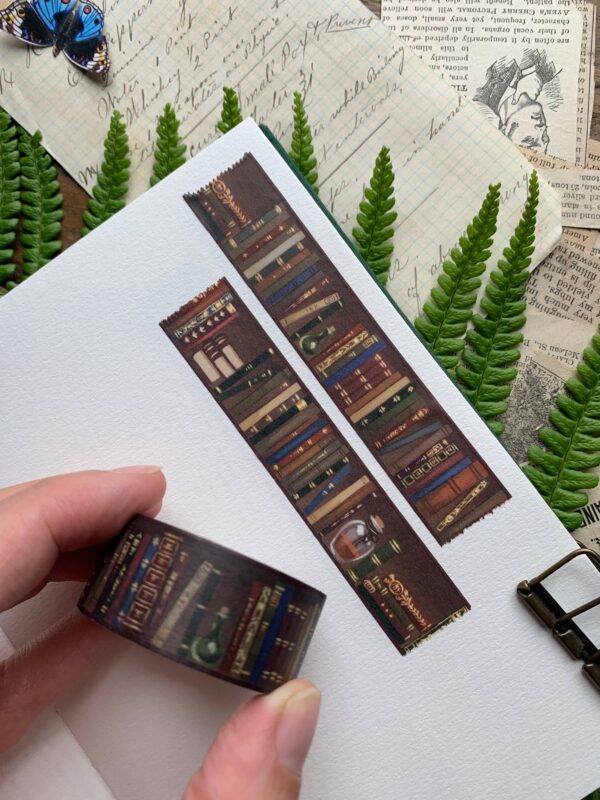 Bookshelf washi tape