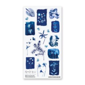 Blue Bloom Sticker Sheet