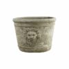 Large Round Cement Lion Planter Original 421 100x100