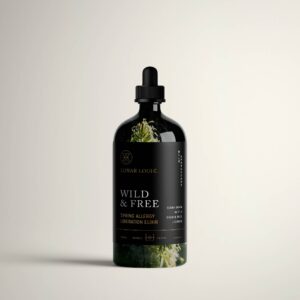 WILD & FREE / Seasonal Allergy Liberation Elixir: 4oz Glass Bottle with Glass Pipette