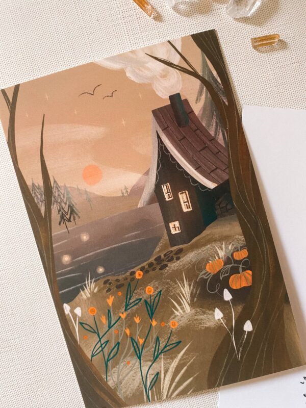 Witch's Cabin, Postcard Print: 4x6 Postcard