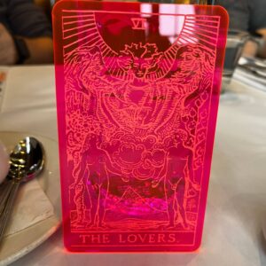 Hot pink lovers card