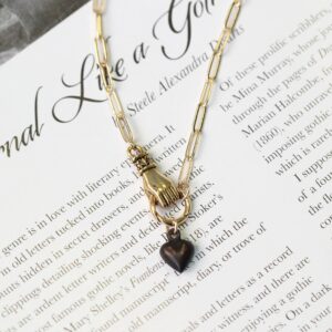 Gold Filled Milagros Hand of Love Charm Necklace