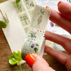 Magical Botanical Herbology Stamp Washi Tape