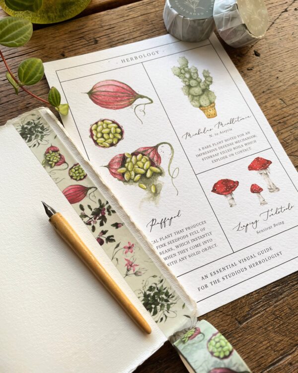 Magical Botanical Herbology Washi Tape