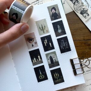 Haunted Victorian Manor stamp washi tape