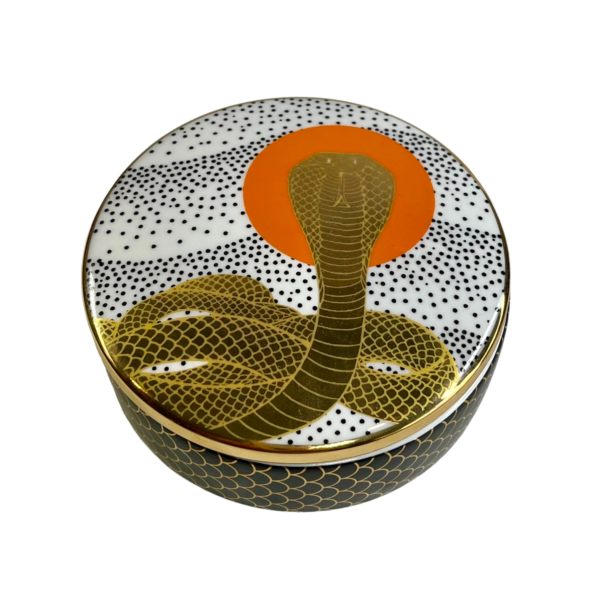 Cobra Rising Ceramic Trinket Box