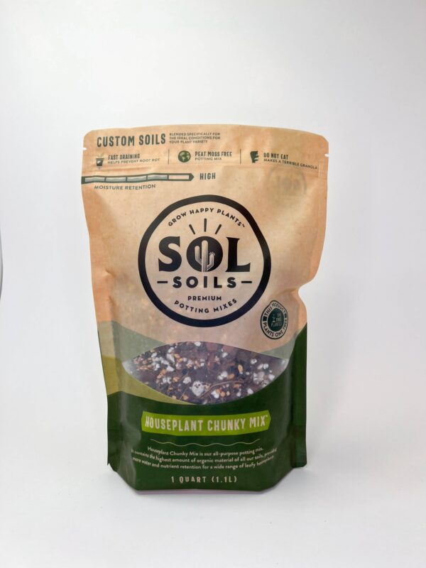 Soil (1Qt) Houseplant Chunky Mix (Aroid/Tropical Mix): 1 Quart