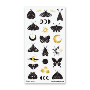 Moon Moths Sticker Sheet