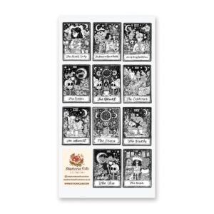 B&W Tarot Sticker Sheet