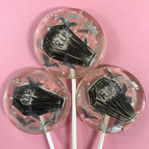 Fondant Rest in Peace Coffin Lollipops