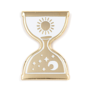 Hourglass Enamel Pin