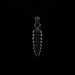 Rattlesnake Tail Pendant: Black