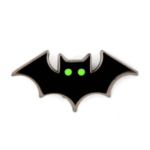 Bat Enamel Pin: 1.25" wide