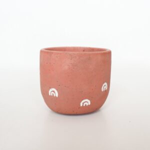 Concrete Planter with Arches - 3" | terra-cotta