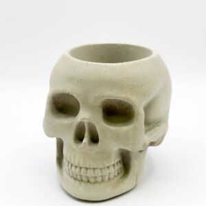 Skull Concrete Planter | Halloween Fall Plant Decor