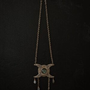 Triple Moon Goddess Necklace