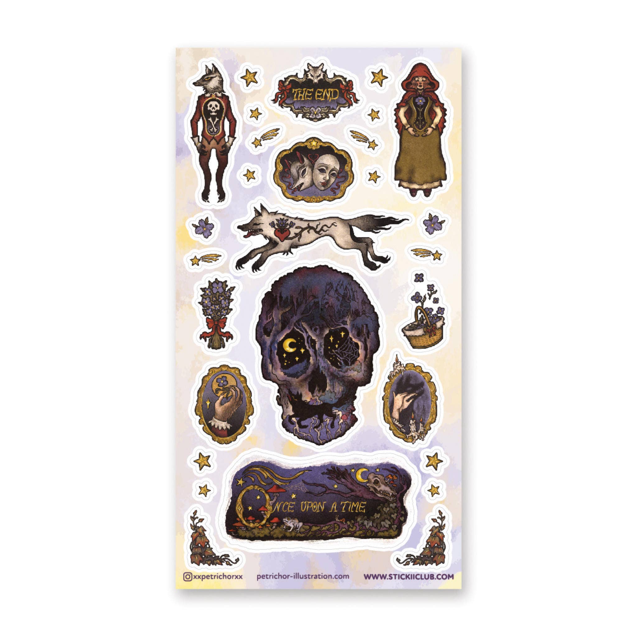 The Tale of Little Red Sticker Sheet The Tale of Little Red Sticker Sheet
