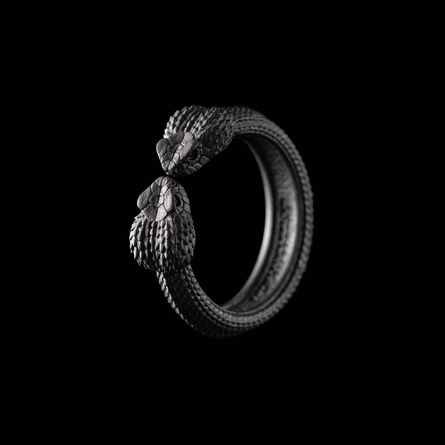 Amphisbaena Ring: Black, 6 Amphisbaena Ring: Black, 6