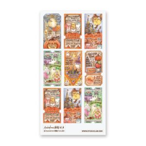 Halloween Party Tickets Sticker Sheet