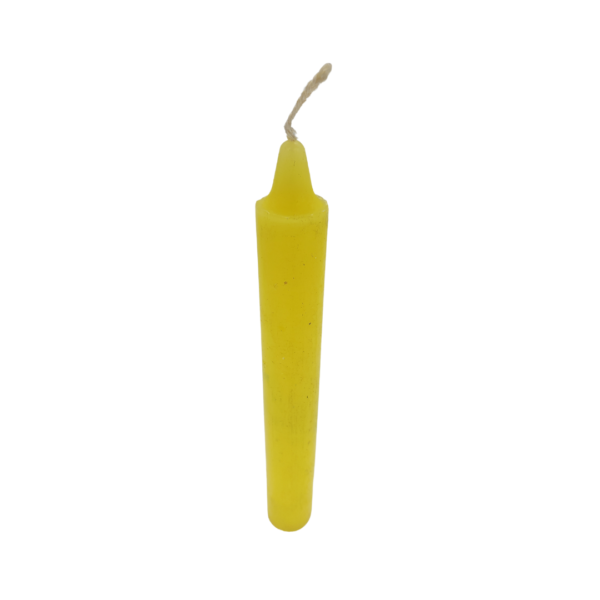 SINGLE SPELL CANDLE YELLOW 6" INCH