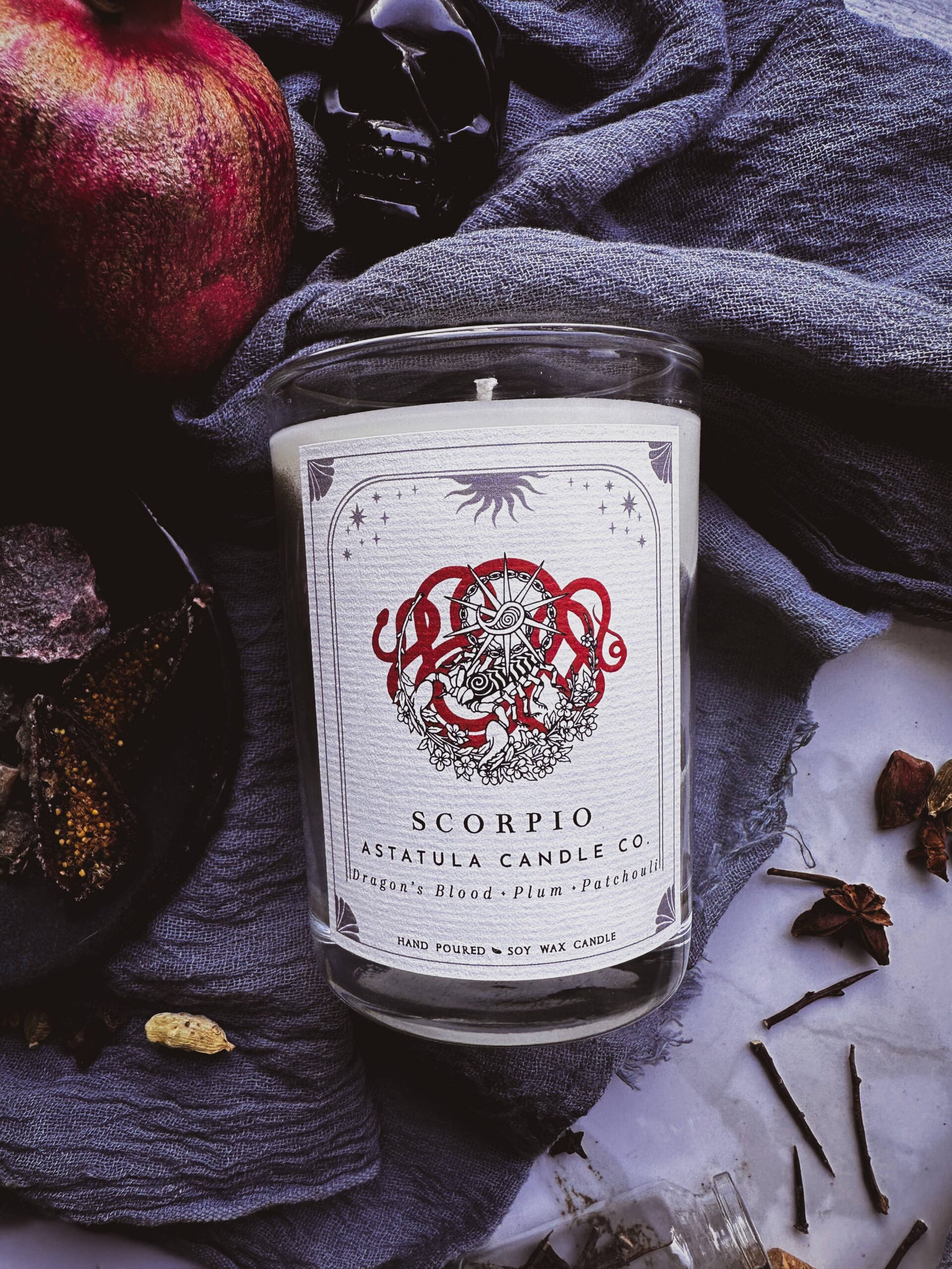 Scorpio Zodiac Candle Scorpio Zodiac Candle