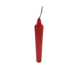 SINGLE SPELL CANDLE RED 6" INCH
