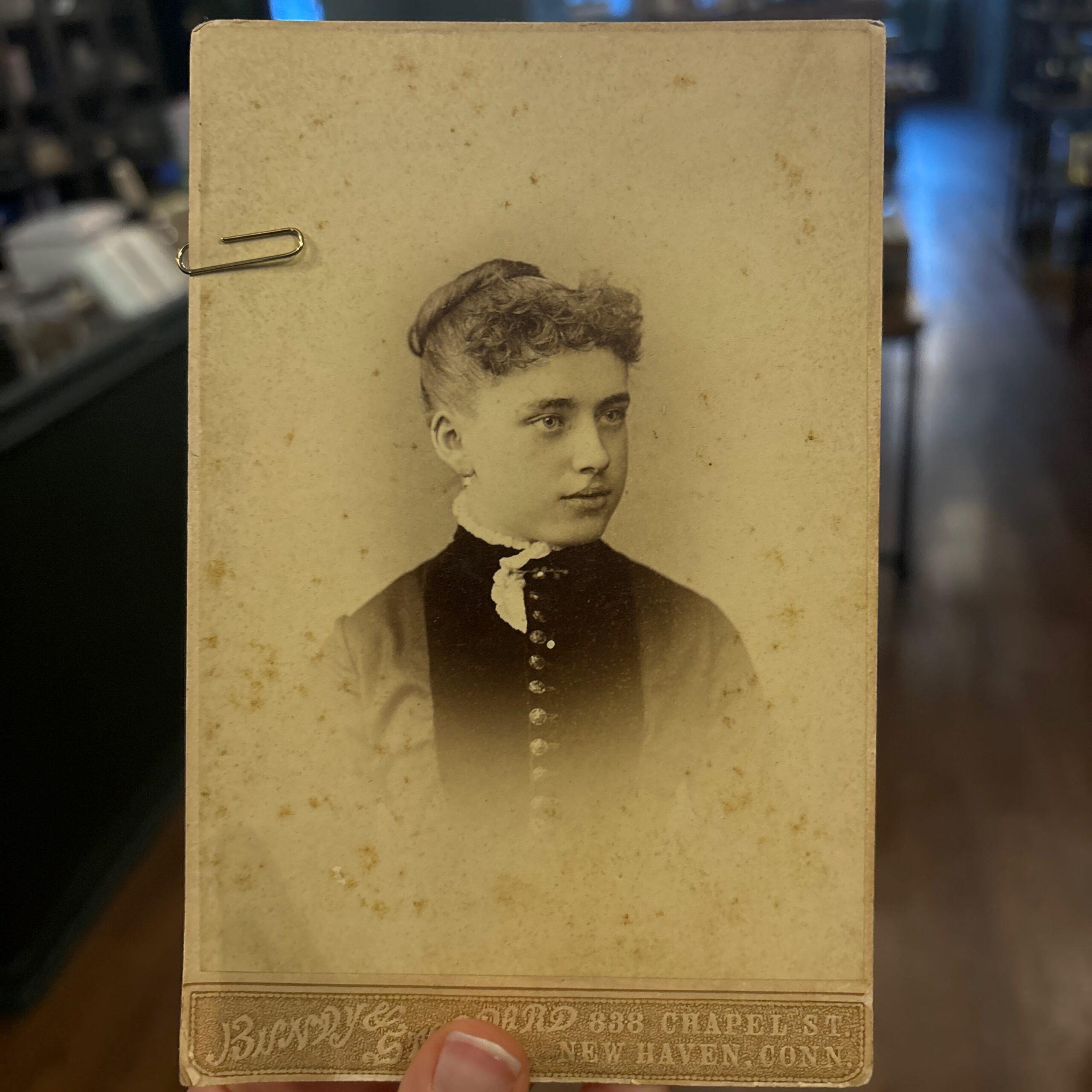 Womans Cabinet Card New Haven Womans Cabinet Card New Haven