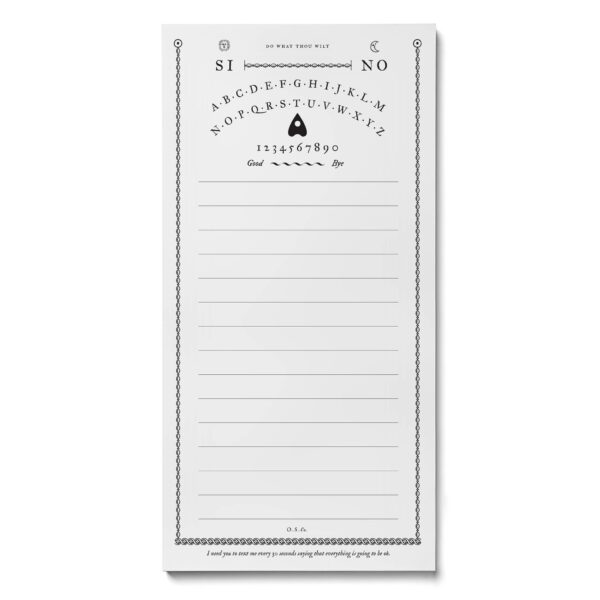 Spirit Board Notepad