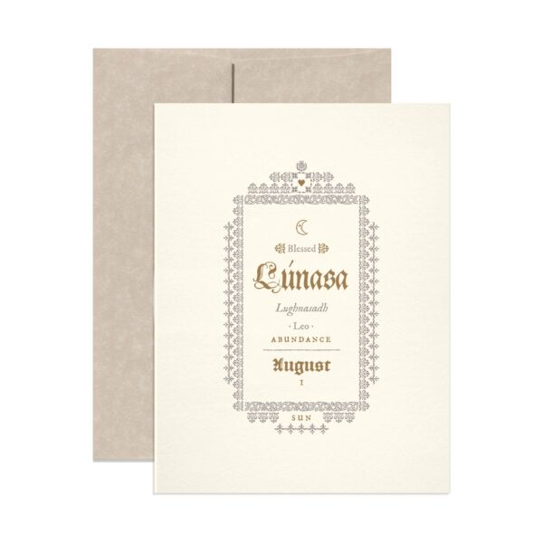 Lunasa Pagan Holiday Greeting Card