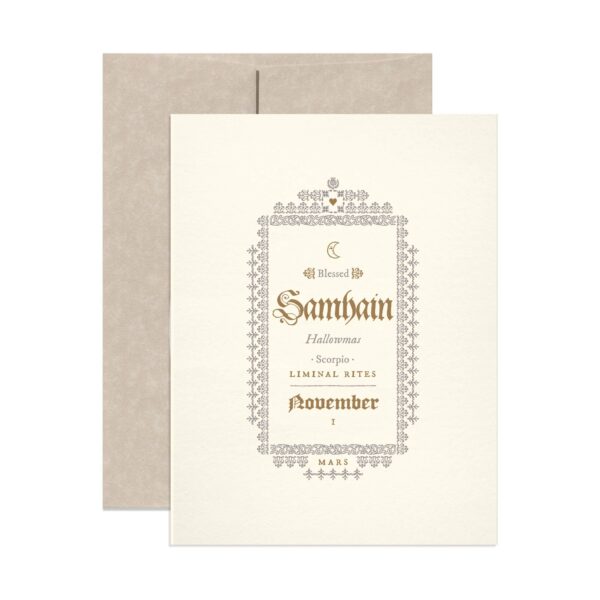 Samhain Pagan Holiday Greeting Card