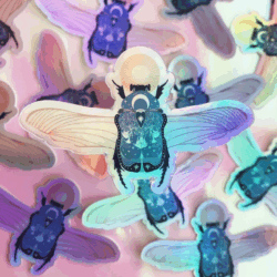 scarab of the night sticker