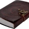celtic wolf moon embossed leather journal and personal diary