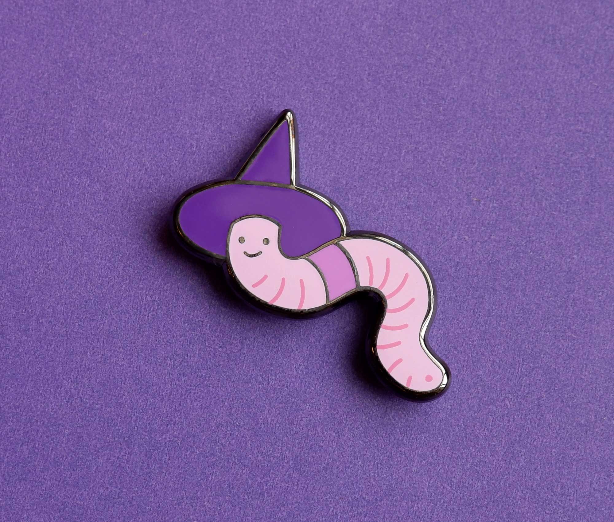 witchy worm enamel pin witchy worm enamel pin