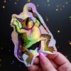 toad wizard holographic sticker