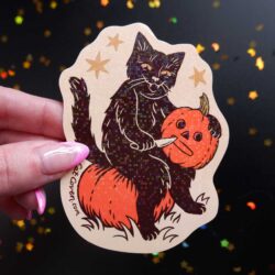 pumpkin carver glitter sticker