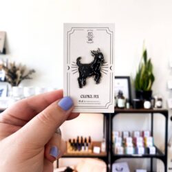 goat hard enamel pin