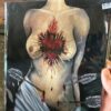 Print - Sacred Torment (nude w flaming heart) 8x10 print sacred torment (nude w flaming heart) 8x10