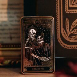 hard enamel pin "the devil"