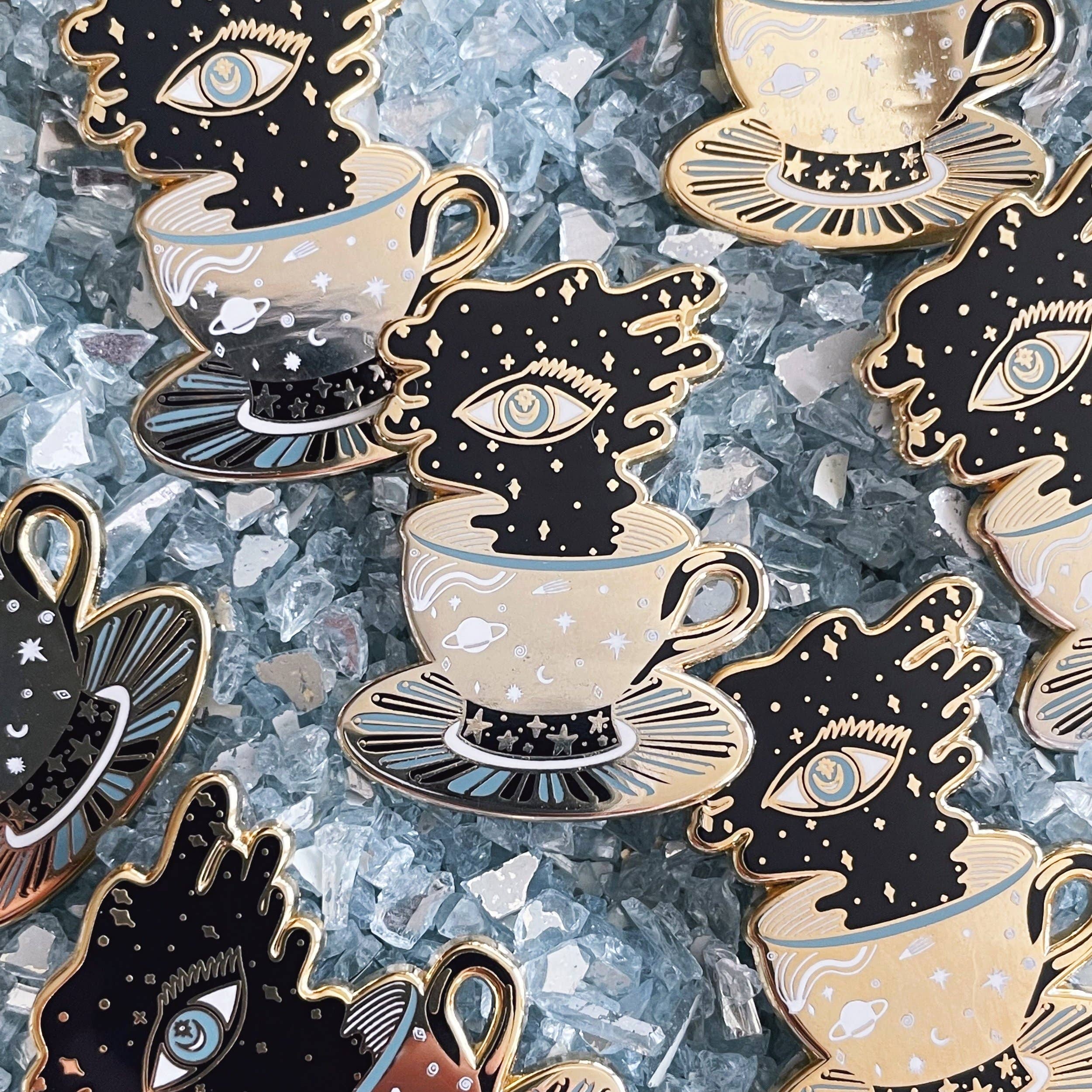 tasseography enamel pin tasseography enamel pin
