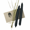 vetiver black ritual candle (let go) 15gr x 13cm: pack 2 candles