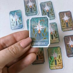 the star tarot card 2" sticker