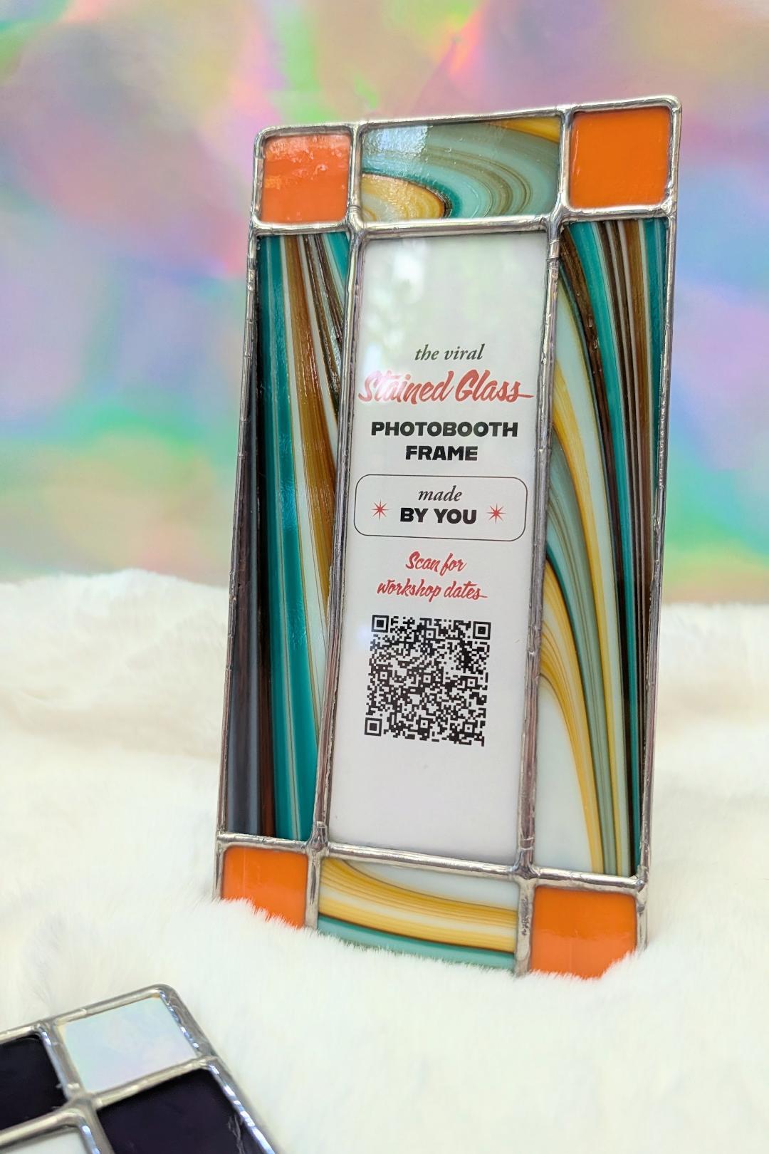 September Stained Glass Photobooth Picture Frames Workshop – One Day Class